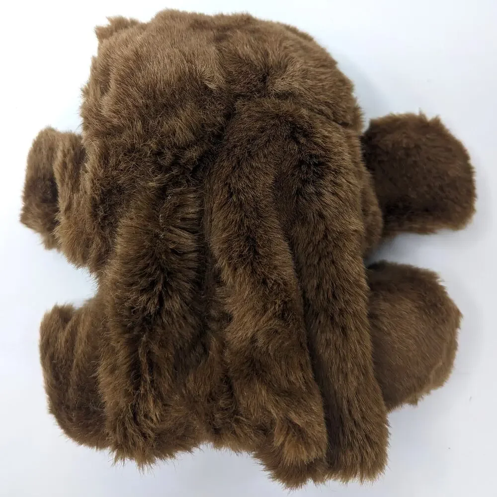 Vintage Brown Teddy Bear Hand Puppet Plush Realistic Hard Suede Paws Stuffed 10
